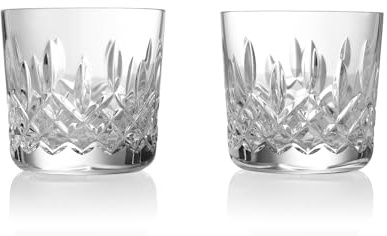 Waterford 1058271 Lismore Tumbler 266ml (9oz) Old Fashioned Pair, Crystal