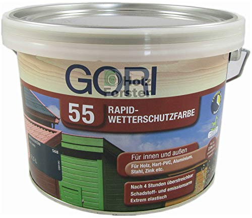 GORI 55 Rapid Wetterschutzfarbe Weiss 2,5 Liter w. Bondex Express Dauersc