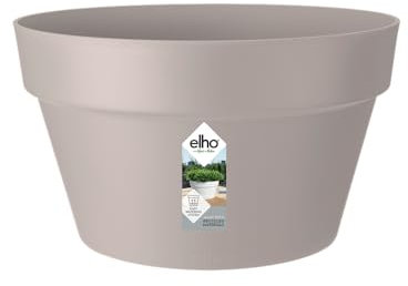 elho Loft Urban Bowl 35 - Flower Pot for Outdoor - Ø 34.5 x H 20.2 cm - Grey/Warm Grey