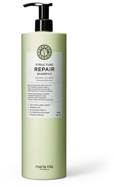 Maria Nila Structure Repair Shampoo, Stärkendes Haarshampoo für Geschädigtes, Trockenes Haar, Feuchtigkeitsshampoo, 100% vegan, Sulfat & Parabenfrei 1000 ml