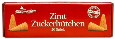 Feuerzangentasse Zimt-Zucker-Hütchen (20 Stück) Original Zimt Zuckerhütchen für Feuerzangenbowle