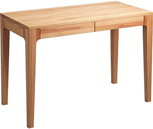 M2 Kollektion 610517 Schreibtisch / Sekretär / Konsolentisch Kona, Echtholz Kernbuche massiv geölt, mit Schubladen, 110x55cm, Höhe 76cm