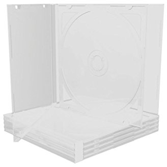 100 DVD CD Hüllen / 2fach 2er doppel Jewelcase / transparent