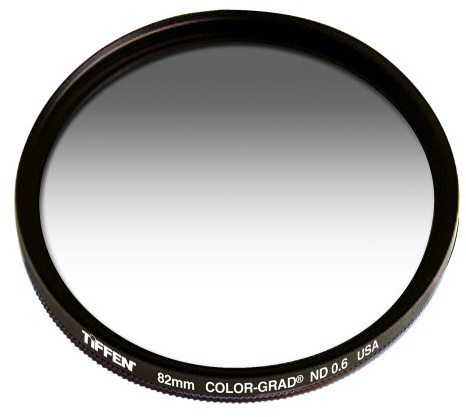 Tiffen 82CGND6 82mm Color Grad ND0.6 2-Stop Filter (Gray)