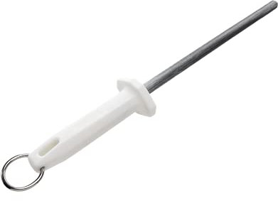Mundial Wetzstahl, rund, regulärer Schnitt, Weiß 10-Inch weiß