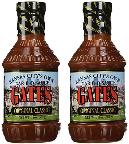 Gates Original Classic Bar-B-Q Sauce, 18 Ounce Bottle (Pack of 2), Kansas City Style Barbecue Sauce