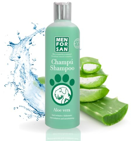 Shampoing pour animaux de compagnie Menforsan Chien Aloe Vera (300 ml)