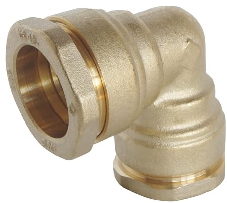 SOMATHERM FOR YOU - Ellbogen Messing Parity für D32 PE-Rohr - eine Möglichkeit, Montagetechnik die richtige Installation der Verbindung zu gewährleisten | Ändern Sie die Richtung Ihres PE-Rohr mit diesem wasserdichten und widerstandsfähigen Rohr.