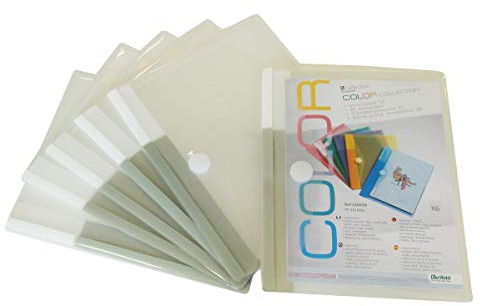 Tarifold - Funda para documentos (con scratch, A5, PP 20/100) - 6 unidades, transparentes