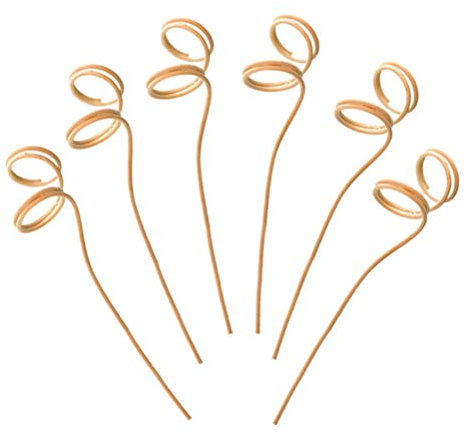Healifty 20pcs Reed Diffuser Rattan Sticks Spiral Head Wavy Aroma Diffuser Aromatherapy Accessories for Kitchen Home Office Hotel Bar
