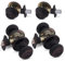 Honeywell 8101406 - Juego de pomos clásicos para puerta de entrada y cerrojo de seguridad, bronce aceitado, paquete de 2