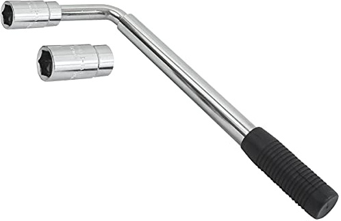 Sellnet Teleskop Radmutternschlüssel 17/19/21/23mm Radschlüssel 1/2 17/19mm + 21/23mm ausziehbar, inklusive Wechselstecknuss Set, Steckschlüssel-Einsatz Extra lange [SN1723]