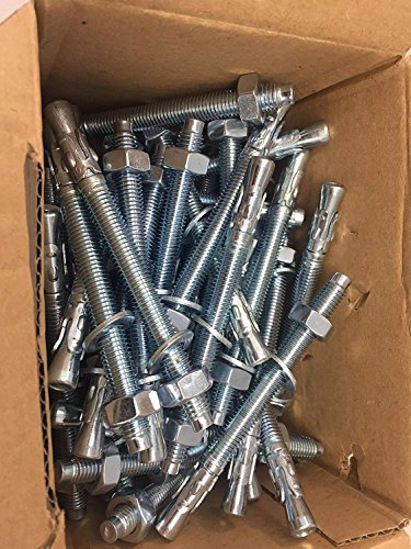 Schwerlastdübel 50 stück M10x110 mm Bolzenanker Schwerlastanker Dübel Blitzanker Anker M 10 Keilanker verzinkt Bayram®