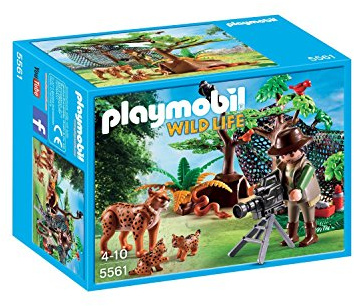 PLAYMOBIL - Familia de linces con cámara (55610)