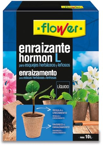 Flower - Enraizante Líquido Hormon L 50 ml | Líquido Enraizante para Esquejes y Trasplantes | Con Aminoácidos y Vitaminas | Estimula Raíces | Ornamentales, Árboles y Frutales