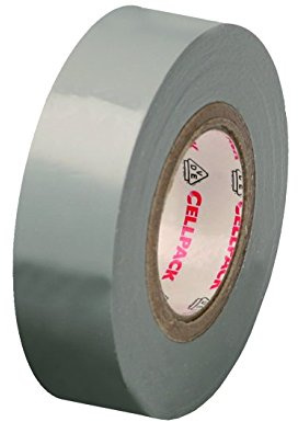 Cellpack 145804 128 0,15–19–25, PVC Isolierband, grau
