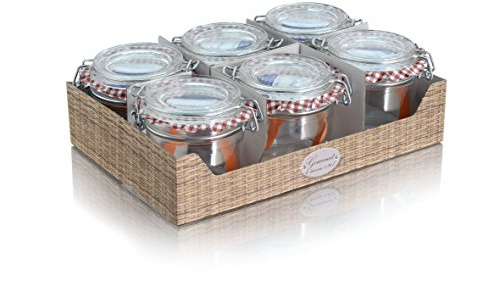 BSCA 582718 - Set di 6 terrine, in Vetro Trasparente, capienza: 340 ml