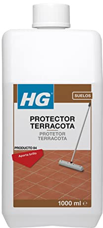 HG Abrillantador Protector para Terracota y Piedra Natural, Limpiador para Suelo Concentrado con Aroma Fresco, 1 L