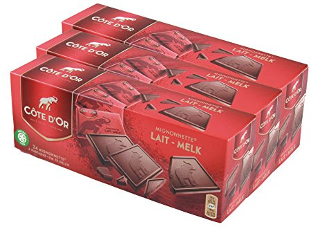 Côte D'Or Mignonettes CHOCOLATE CON LECHE - PAQUETE 240gr x 3
