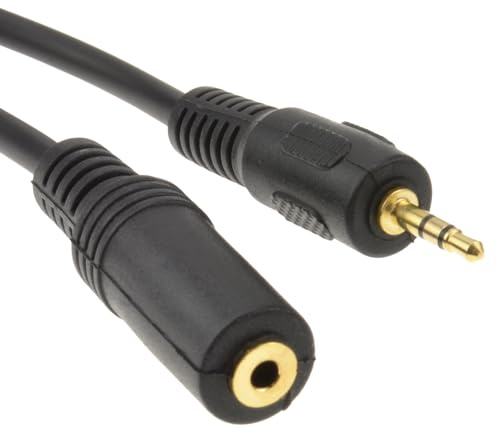 kenable 2,5 mm Stéréo Jack Fiche Vers 2,5 mm Jack Femelle d'extension Rallonge câble 5 m [5 mètre/5m]