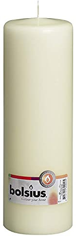 Bolsius Lot de Bougies Pilier Pillar Candle 250 x 80 Ecru