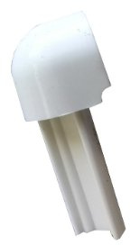 Schlüter-RONDEC-PRO Aussenecke Dekorprofil brillantweiß H=10mm