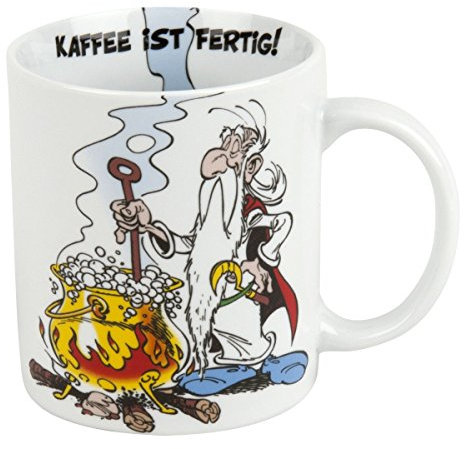 TANGDI A B Könitz Astérix Miraculix Tasse à café en porcelaine multicolore 11 x 8 x 9,2 cm