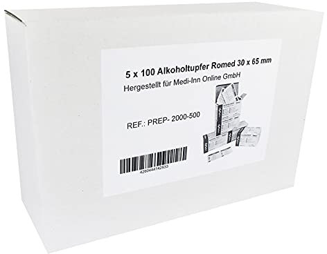 Tamponi Alcool 30 x 65 mm Tampone Alkoholpads Diversi Quantità (500 Pezzi)