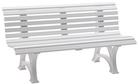 Blome Gartenbank Helgoland, Weiß, 150 x 67 x 80 cm