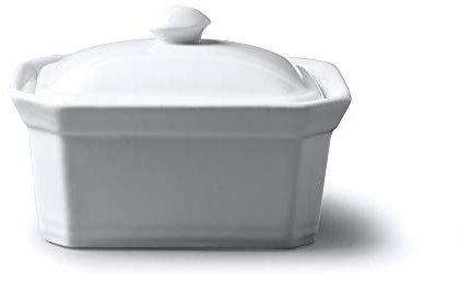 WM Bartleet & Sons 1750 T294 Butter/Terrine Dish with Lid, White