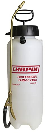 Chapin 21250XP 3-Gallon Professional Farm & Field Viton Sprayer, Translucent White
