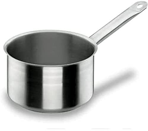 LACOR 50225N - Cazo Frances Chef Classic 24cm Acero Inoxidable - Cocina | En acero inoxidable, para salsas, leche y raciones pequeñas; ideal para cocina profesional y uso diario en casa