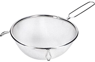 KitchenCraft Großes feinmaschiges Metallsieb für die Küche, Rundsieb aus Edelstahl, 18 cm, 1 Stück