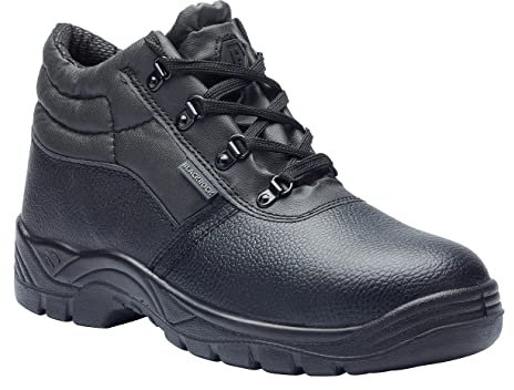 Blackrock Chukka Work Boots, Safety Boots, Safety Shoes, Steel Toe Cap, Mens Womens Ladies, Work Shoes, Black, Gardening, Lightweight, Leather, Wide Fit, Non Slip, On Site - Size 13