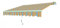 Blinky 9690814 Tenda da Sole Avvolgibile, 195x150 cm, Rigato Giallo
