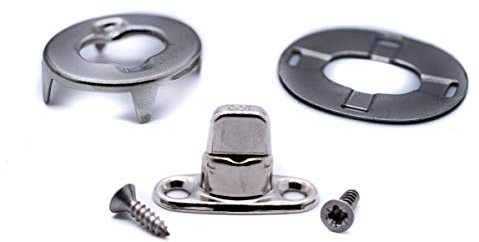 10 x Turnbutton fastener 8mm kit GENUINE DOT BRAND Eyelet, bases, screws for boat canopy canvas cover twist lock fastener gazebo tarpaulin