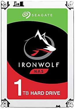 Seagate IronWolf ST1000VN002 NAS Raid interne Festplatte (5.900 U/min, Sata, 6 GB/s, 8,9 cm (3,5 Zoll)