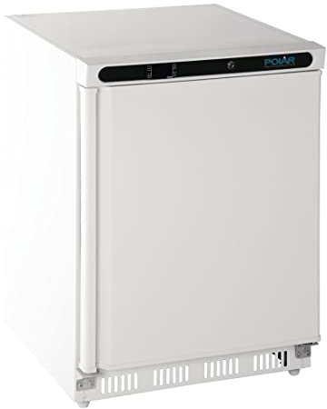Polar Refrigeration C-Series 150W Under Counter Freezer 140 Litre, White, Energy Rating A, -25°C to -10°C, 855(H) x600(W) x595(D) mm, Total Usable Capacity: 78 Litre, 2 Shelves, R600a | CD611
