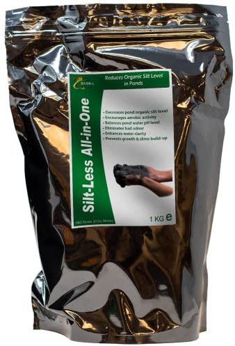 Hydra Pond Silt Remover - All in One Pond Algae Remover & Pond Water Treatment | Pond Sludge Remover Prevents Blanket weed, Algae, Cloudy Water, Slime & Bad Odour | 1KG