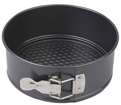 Gebkiiy Springform Tortiera,rotondo antiaderente Pan di zucchero Pan vuoto resistente torta di carbone Panche da tavola per Instant Pot 20cm