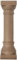 Emsco Group Statue colonne grecque - Aspect grès naturel - En résine - Légère - Hauteur : 81,3 cm