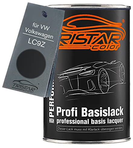 TRISTARcolor Autolack Dose für VW/Volkswagen LC9Z Black Magic Perl 1,0L | Preto Magic Perol, Basislack, Literware, spritzfertig