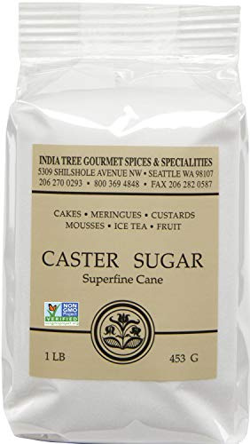 India Tree Caster Sugar, 1 lb (Pack of 4)