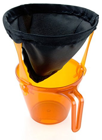 GSI Outdoors Java Drip Ultralight 2018 Essgeschirr - Orange - 20 Unzen - Portable French Press - Drip Kaffeekanne