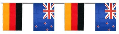 Flaggenfritze® Freundschaftskette Deutschland - Neuseeland