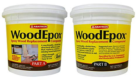Abatron WoodEpox Kit - 2 Gallon - 2-Part Structural Epoxy Adhesive and Wood Hardener - Wood Filler Putty
