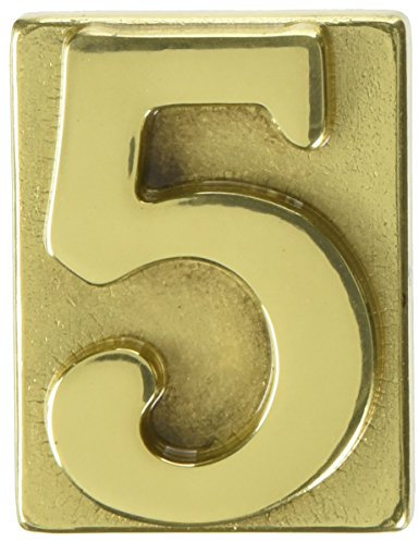 Alubox 2747805 Numeri Civici, Ottone Lucido