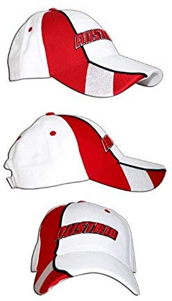 Flaggenfritze Cap/Kappe Österreich, weiß-rot, Flag