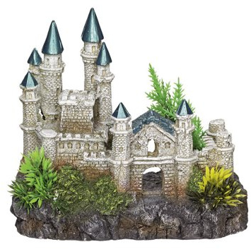 Nobby Aqua Ornaments Schloss mit Pflanzen, 18,2 x 11,5 x 15,5 cm, 1 Stück
