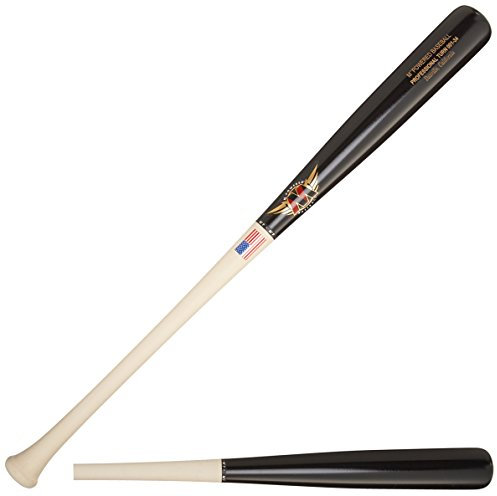 Mpowered Baseball c-271 001 Professional Turn Raw Acero Manico Mazze da Baseball (Set di 3), Black Barrel, 32/30-Ounce